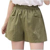 Algopix Similar Product 9 - FORUU Linen Shorts Women2020 Waist