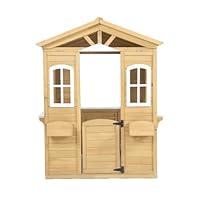 Algopix Similar Product 6 - Wooden Playhouse for Kids Outdoor with