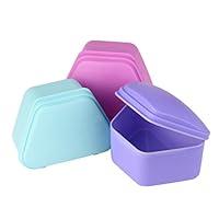 Algopix Similar Product 6 - LiPing Denture Cup with Strainer