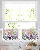 Algopix Similar Product 17 - Spring Floral Kitchen Curtains 36 Inch