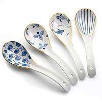 Algopix Similar Product 13 - IQCWOOD Asian Soup Spoons 62inch