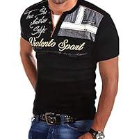 Algopix Similar Product 5 - Mens Casual Slim Fit Basic Henley Long