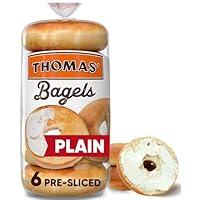 Algopix Similar Product 2 - Thomas' Plain Bagels, 6 count, 20 oz