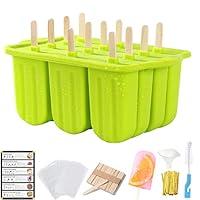 Algopix Similar Product 10 - Popsicles Molds Set 12 Cavity Homemade