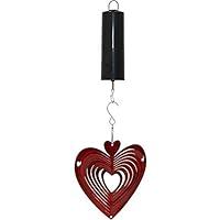 Algopix Similar Product 6 - Sunnydaze Reflective Heart Garden Wind