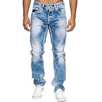 Algopix Similar Product 19 - Mens Fashion Straight Leg Jeans Baggy
