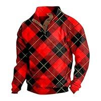 Algopix Similar Product 13 - ROKIACDE Mens Fleece Shirts Golf