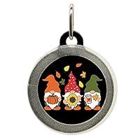 Algopix Similar Product 18 - Personalized Fall Gnome Pet ID Name Tag