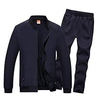 Algopix Similar Product 6 - INVACHI Mens 2 Pieces Athletic Full Zip