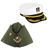 Algopix Similar Product 2 - BESTOYARD Nautical Sailor Hat Captain