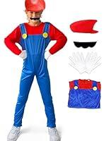 Algopix Similar Product 3 - wecowvid Super Plumber Costume For Kids