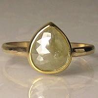 Algopix Similar Product 5 - Hammered Rose Cut Diamond Engagement