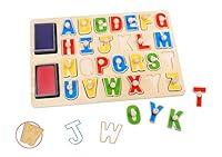 Algopix Similar Product 7 - Toysters Wooden Alphabet Stamp Puzzle