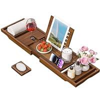 Algopix Similar Product 10 - Teak Bathtub Tray Bath Tray for Tub