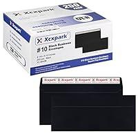 Algopix Similar Product 8 - Xxcxpark 250 PCS 10 Black Self Seal