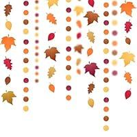 Algopix Similar Product 12 - Cheerland 52 Ft Fall Leaf Polka Dots