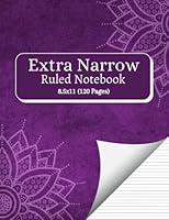 Algopix Similar Product 15 - Extra Narrow Ruled Notebook A4 Lined