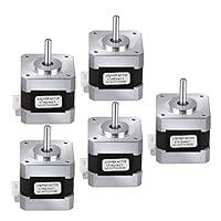 Algopix Similar Product 19 - Nema 17 Stepper Motor 5PCS Bipolar