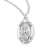 Algopix Similar Product 15 - Sterling Silver St Jacob Medal With