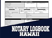 Algopix Similar Product 12 - Notary Log Book Hawaii Hawaii Notary