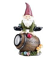 Algopix Similar Product 20 - Solar Powered Gnome Jumping Over a