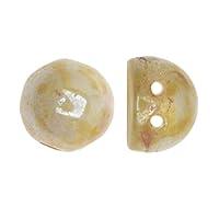Algopix Similar Product 4 - CzechMates Glass 2Hole Round Cabochon