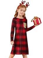 Algopix Similar Product 2 - Christmas Kid Girls Black and Red