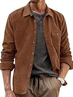 Algopix Similar Product 6 - Runcati Mens Corduroy Button Down