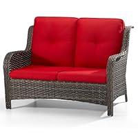 Algopix Similar Product 9 - Joyside Outdoor Patio Wicker Loveseat