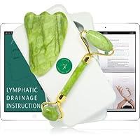 Algopix Similar Product 4 - Jade Roller and Gua Sha Set w Fridge