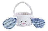 Algopix Similar Product 2 - Kids Easter Basket Plush White Bunny