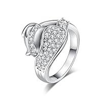 Algopix Similar Product 12 - YAZILIND Platinum Plated Rings White