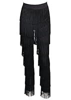 Algopix Similar Product 10 - Miss ord Women Fashion Tassels Ballroom
