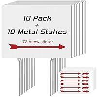 Algopix Similar Product 3 - 10 Pack Blank Yard Signs with