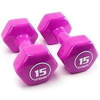 Algopix Similar Product 11 - 15 lb Vinyl Hex Hand Weights