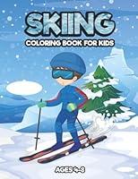 Algopix Similar Product 10 - Skiing Coloring Book For Kids Ages 48