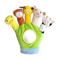 Algopix Similar Product 5 - Plush Hand Puppet 5 Animal Designs 