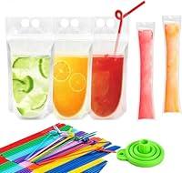 Algopix Similar Product 19 - 50Pcs double zip pouches drink Bags