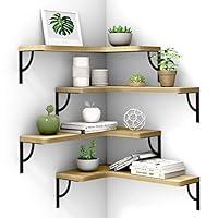 Algopix Similar Product 12 - Canupdog Corner Floating Shelf Wall