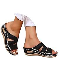 Algopix Similar Product 8 - KAPRIOY Wedge Sandals for Women Yoga