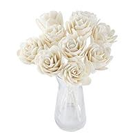 Algopix Similar Product 11 - 10 Damask Rose White Sola Flower Reed
