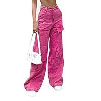 Algopix Similar Product 12 - Womens High Waist Baggy Jeans Flap
