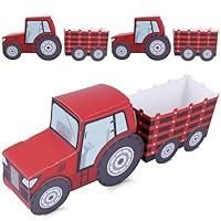 Algopix Similar Product 19 - KARAQY Tractor Party Favor Boxes 3 Pcs