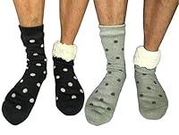 Algopix Similar Product 18 - 2 Pairs Men Winter Thermal Fleece Lined