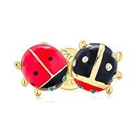 Algopix Similar Product 18 - Bling Jewelry Lucky 2 Ladybug Red Black