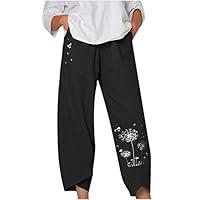 Algopix Similar Product 19 - Womens Harem Pants Cotton Linen Wide