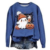 Algopix Similar Product 16 - Halloween Crew Neck Sweatshirts for