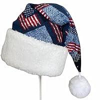 Algopix Similar Product 12 - Patriotic USA Flags Christmas Santa