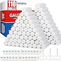 Algopix Similar Product 15 - 110 Pack Gauze Rolls Bandages 4 in x