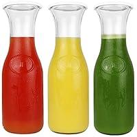 Algopix Similar Product 5 - Glass Carafe with Lids  34 oz Water